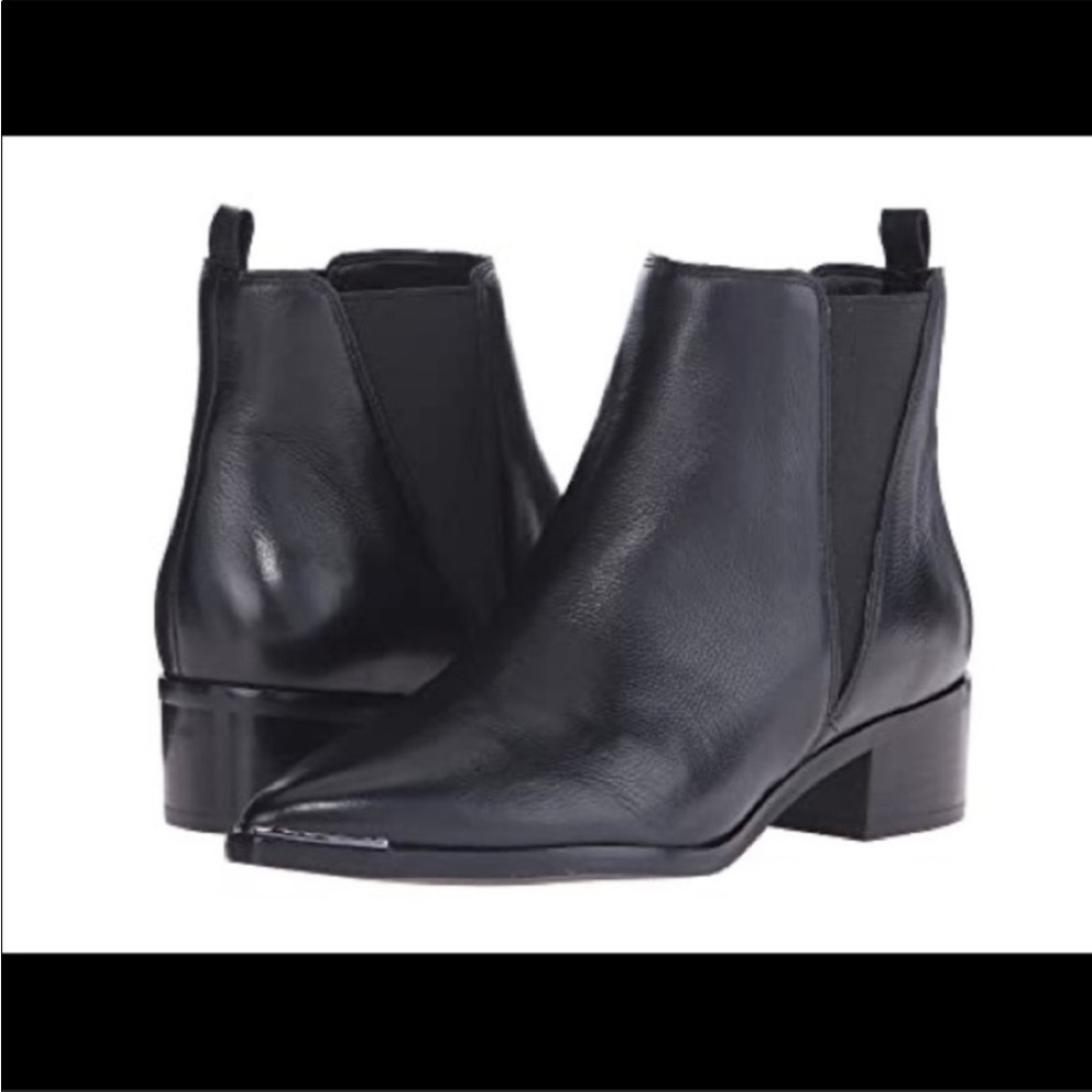 MARC FISHER Yale Chelsea ankle boot black, 7.5
